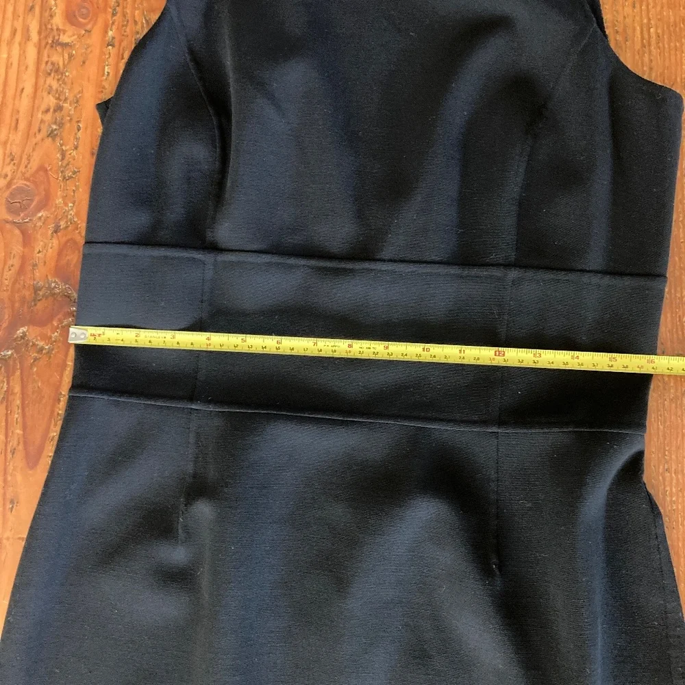 Michael Kors Italian Made Black Stretch Sleeveless Sheath Dress Size 12